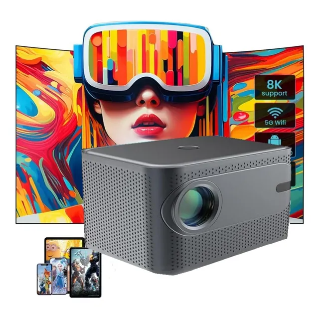 Proyector Portátil Led Wifi Bluetooth 4k Full Hd Hdmi 9000lm
