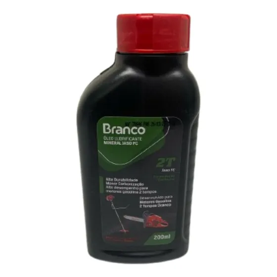 Oleo Mineral 2t Motosserra Rocadeira  200ml Branco