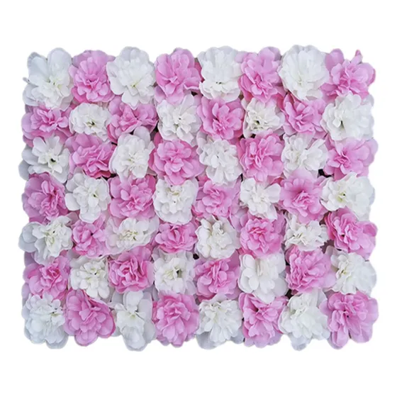 6 Panel De Flores Artificiales Pared Muro Follaje Fondo Flor