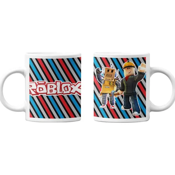 Taza Mágica Roblox Infantil Juego Builder Y Robot