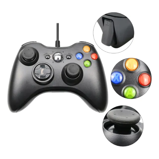 Mando Control Joystick Compatible Con Xbox 360 Y Pc Njx-301