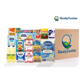 Cesta BĂĄsica Essencial 19 Itens Qualycestas. Cesta BĂĄsica Essencial 19 Itens Qualycestas.