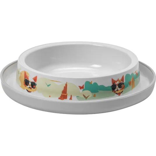Comedero O Bebedero Gatos 210 Ml, Con Anti-hormigas X 2 Unid