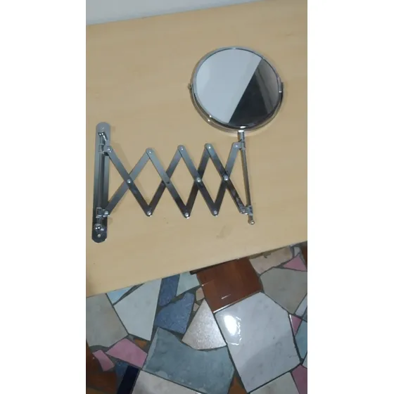 Espejo Doble Extensible Para Baño En Acero Inox 