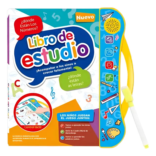 Libro Didáctico C-celeste Interactivo Bilingüe Para Niños
