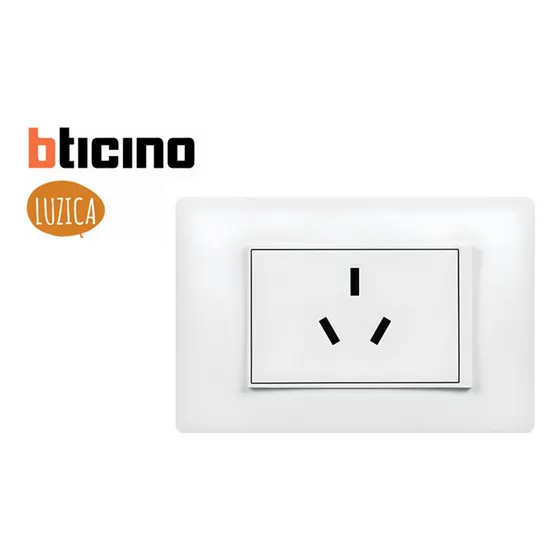 Toma Empotrar 3 X 20 Amp 220v Pu1194 Ticino