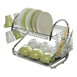 Escurridor Trastes 2 Niveles Acero Inoxidable Cocina Escurridor Trastes 2 Niveles Acero Inoxidable Cocina