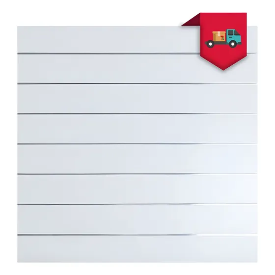 Tumin Panel Ranurado Inserto Aluminio 122x122cm 6''  Blanco