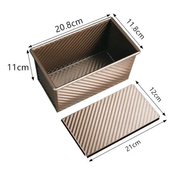 Molde Rectangular Para Pan Sandwich Antiadherente Repostería