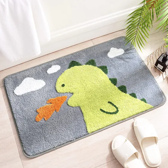 Tyrafry Bonita Alfombra Baño Microfibra Ultra Suave Agua 16
