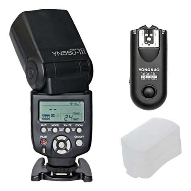 Flash Yongnuo Yn 560 Iii + Transmisor Rf-603ii Canon Nikon