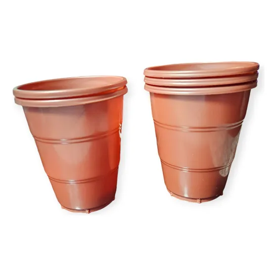 Vasos Plasticos Rosa Gold Cotillón Cumpleaños