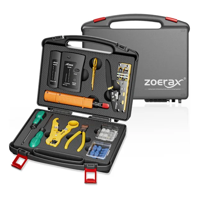  Kit Pinza De Crimpado Para Paso Rj45-rj11-rj12+acc Zoerax