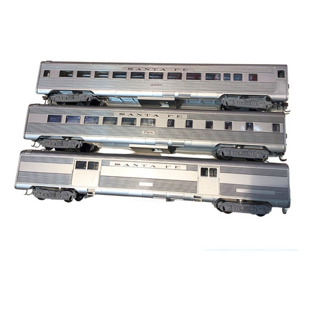 Formacion Santa Fe Vagones Pasajeros Comedor Athearn Ho 1/87 Formacion Santa Fe Vagones Pasajeros Comedor Athearn Ho 1/87