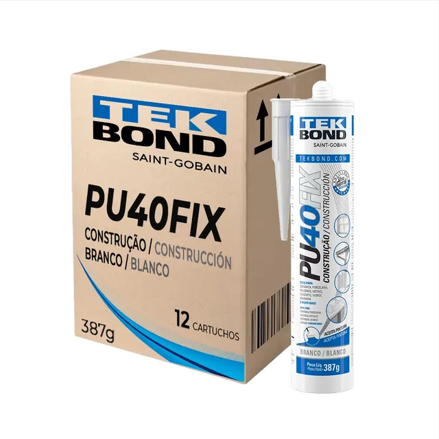 Pu 40 Fix Tekbond Adesivo Alto Performance 387g Kit 12