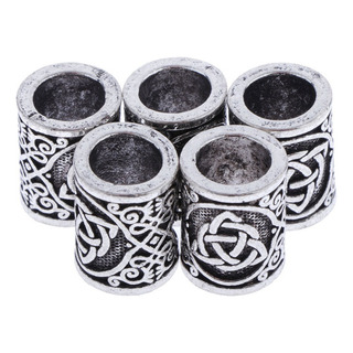 2x5 Piezas De Cuentas De Runas Vikingas Nórdicas De Plata 2x5 Piezas De Cuentas De Runas Vikingas Nórdicas De Plata