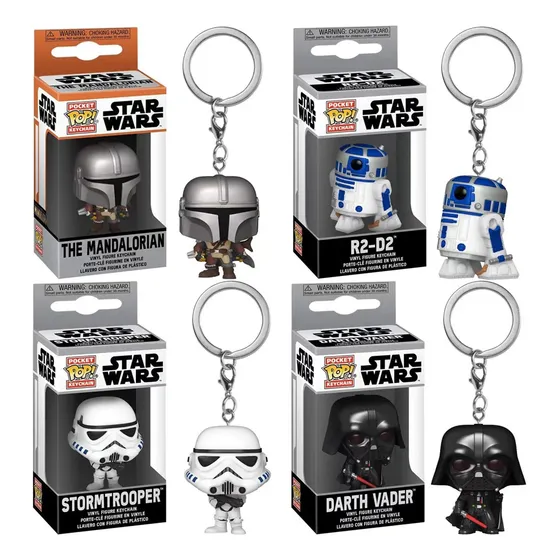 Funko Pop Llavero Star Wars Darth Vader Boba Mandalorian