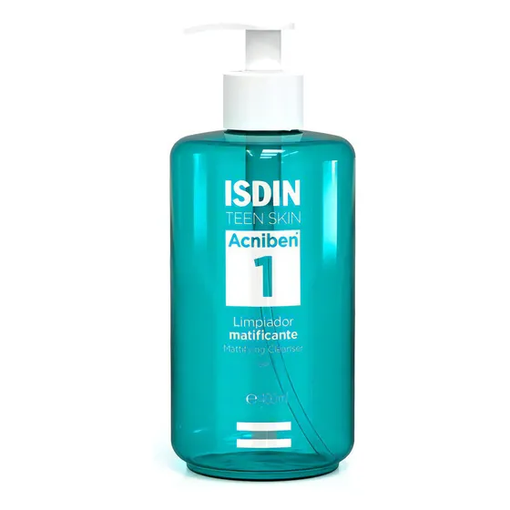 Isdin Acniben Gel Limpiador Matificante 400 Ml Tipo De Piel Grasa