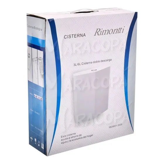 Cisterna Inodoro Rimontti Doble Capacidad 3 Y 6 Lt