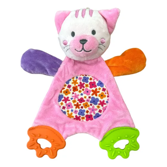 Sonajero Bebe Peluche Con Mordillo Chifle Bolsa Cruje