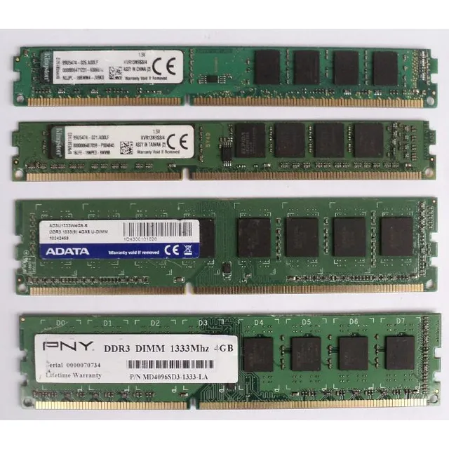 Memoria Ddr3 4gb 4 Gb 4gigas Bus 1333 Para Pc Varias Marcas
