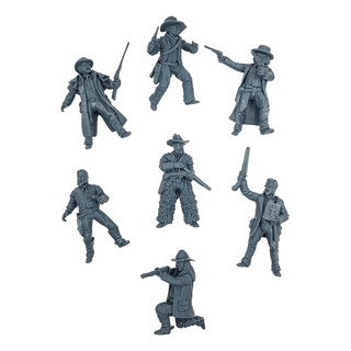 Pack 7 Miniaturas Velho Oeste - Bounty Hunters C/ Detalhes! Pack 7 Miniaturas Velho Oeste - Bounty Hunters C/ Detalhes!
