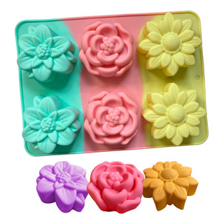 Molde De Silicon Flores Girasol Rosa Gerbera Primavera Jabon Molde De Silicon Flores Girasol Rosa Gerbera Primavera Jabon