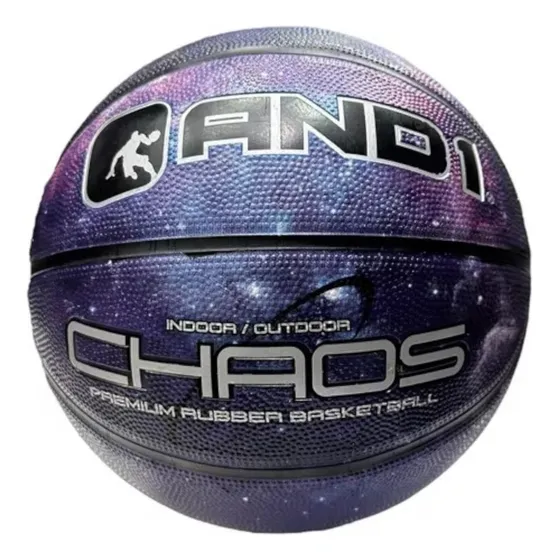 Pelota De Basquet Basket And1 Chaos Blue Galaxy Violeta