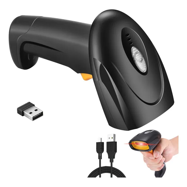 Lector Codigo De Barras Láser Usb Pos Ean Upc Isbn Inalámbrica Gomita
