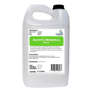 Aceite Mineral Cosmetico Usp 4 Litros Mejor Calidad Aceite Mineral Cosmetico Usp 4 Litros Mejor Calidad