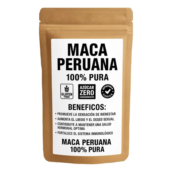 Maca Peruana En Polvo 100% Puro 500 Gr ..!!!!
