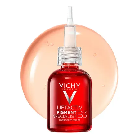 Sérum Antimanchas Clareador Facial Reduz Melasma e Manchas Solares Uniformiza o Tom Com Tecnologia Melasyl Niacinamida B3 Ácido Tranexâmico Liftactiv Pigment Specialist Vichy 30ml