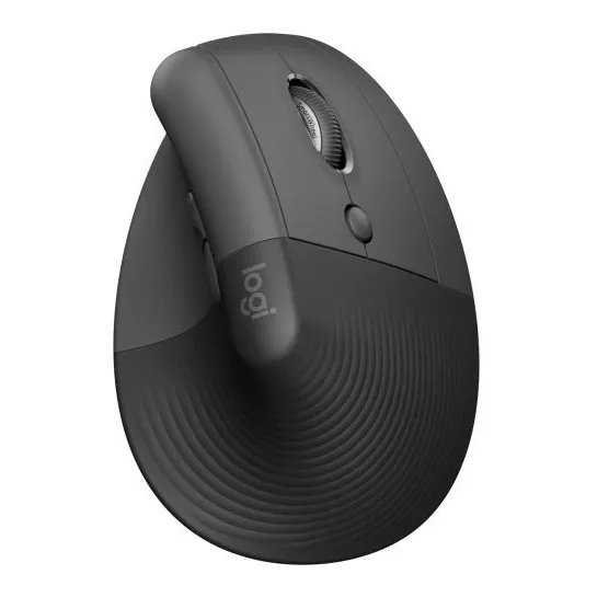 MOUSE LOGITECH LIFT VERTICAL WIRELESS/BT BLACK (910-006466)