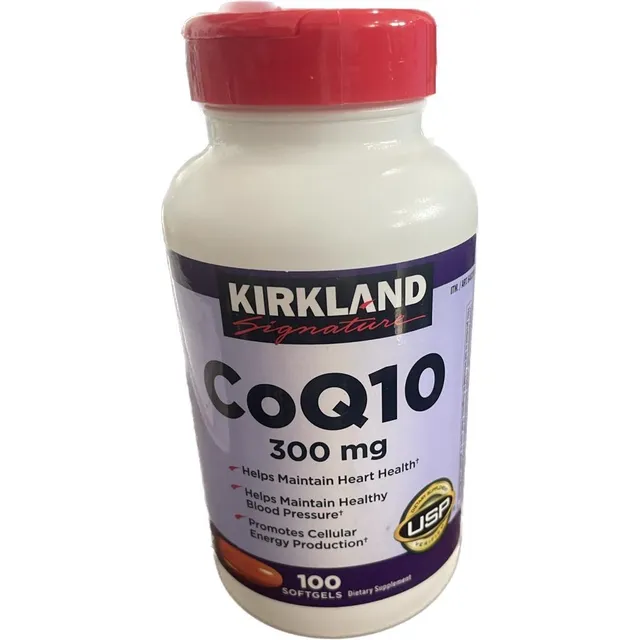 CoQ10 300 mg de alta concentración - Kirkland 100 cápsulas