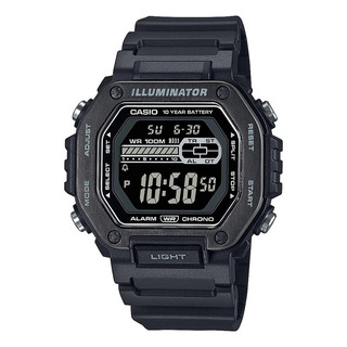 Reloj Casio Digital Mwd-110 Negro Y Blanco Sumergible Luz Reloj Casio Digital Mwd-110 Negro Y Blanco Sumergible Luz