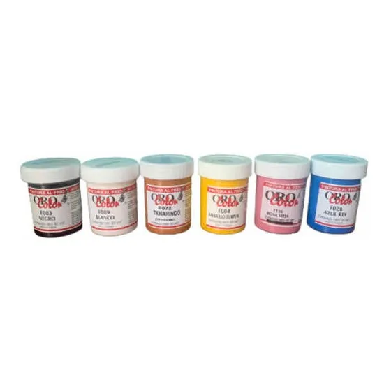 Pinturas Oro Color 60cc , 6 Por El Precio Publicado