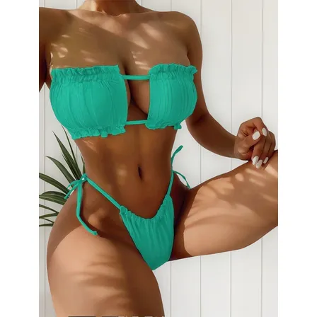 Traje De Baño, Bikini, 2 Piezas Ajustable