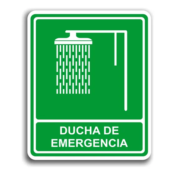  Señal Ducha De Emergencia 20cm X 25cm