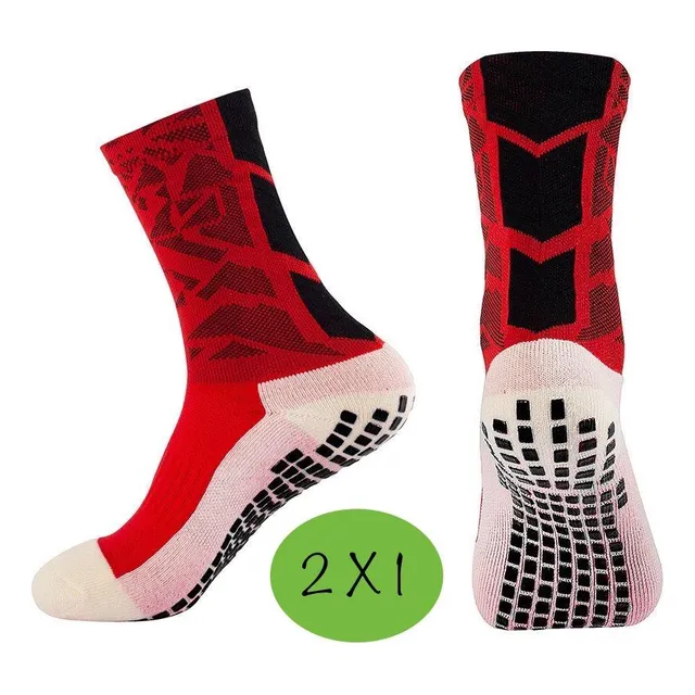 Medias Deportivas Anti Resbalantes Futbol Padel Tenis 2 X 1