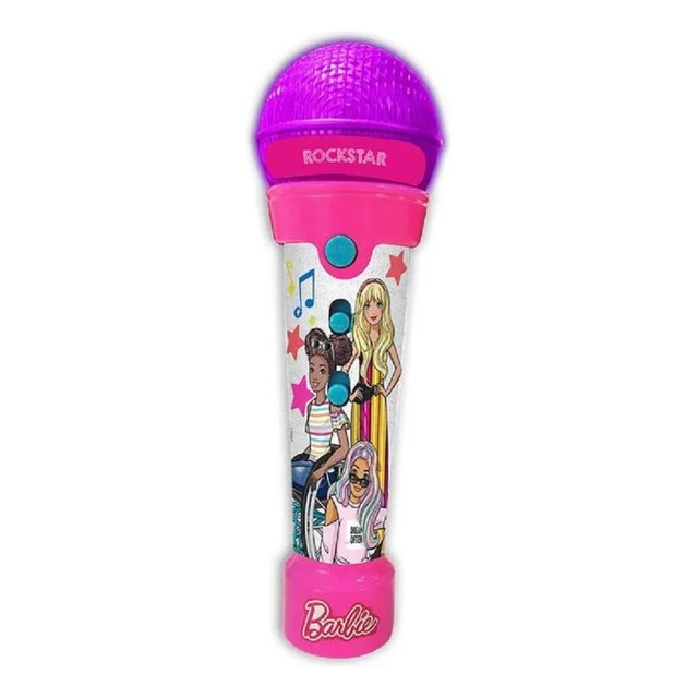 Barbie Microfone Rockstar Com Luzes Fun Brinquedos Barbie Microfone Rockstar Com Luzes Fun Brinquedos