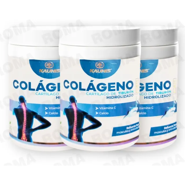 Pack 3 Colágeno Hidrolizado Cartílago De Tiburón Kauinis