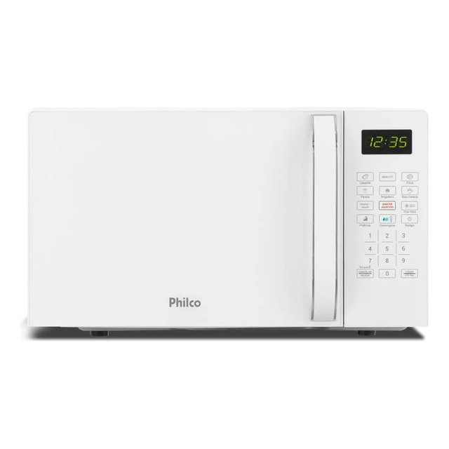 Micro-ondas Philco 20l Branco Pintura Limpa Fácil Pmo23b 220v Micro-ondas Philco 20l Branco Pintura Limpa Fácil Pmo23b 220v