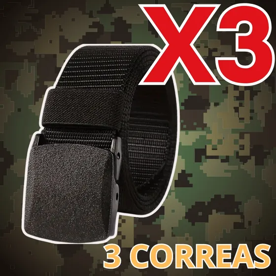 Cinturones Tacticos Hebilla Plastica Cadetes Y Escolar