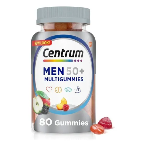Centrum Multivitaminico Hombre 50 + 80 Gomitas Suplemento 