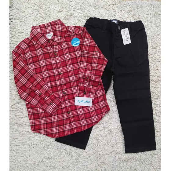 Camisas Carter's Oshkosh Place Niño Varón 3t
