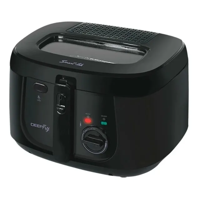 Freidora Eléctrica Df2016 Antiadherente Negra Smart-tek 220v