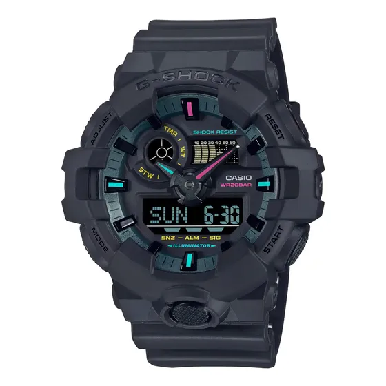 Reloj Casio G-shock Ga-2100tls-8a Para Hombre Ts Correa Gris Oscuro Bisel Gris Oscuro Fondo Gris Oscuro