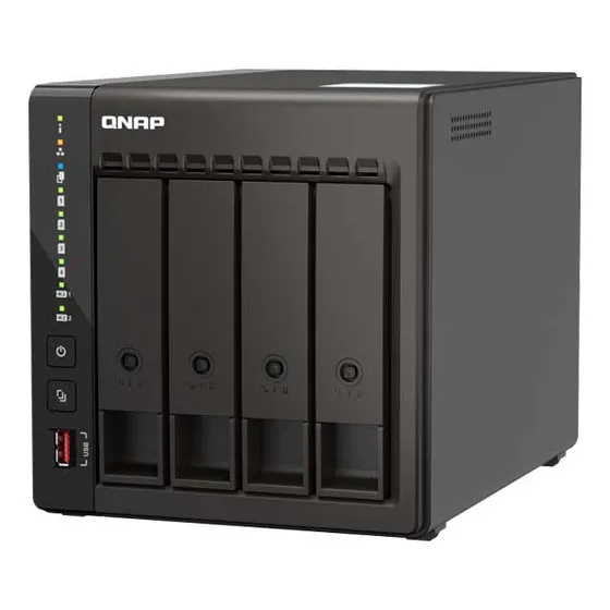 Storage Nas Qnap Ts-453e 4 Baias 8gb 2ghz Qcor Hdd Sata/ssd 127v