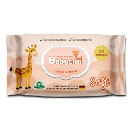 Toallitas Humedas Babyclin Soft 80 Unidades