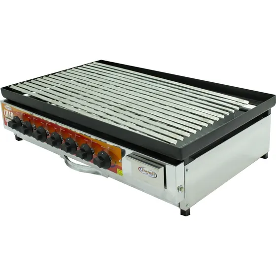 Chapa De Lanche Char Broiler Grelha Picanheira 85x50 A Gás